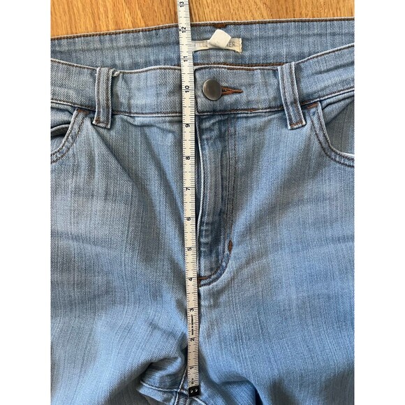 Eileen Fisher Light Wash Straight Leg High Waist Jeans Size 12 Petite - Picture 6 of 7